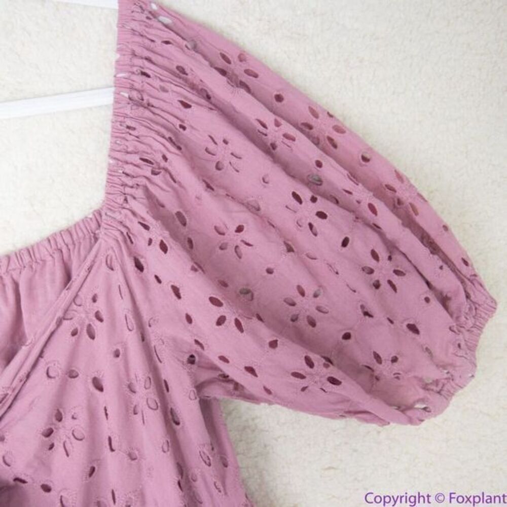 Eloquii Eyelet Tie Front Maxi Dress, 18 - Picture 16 of 16